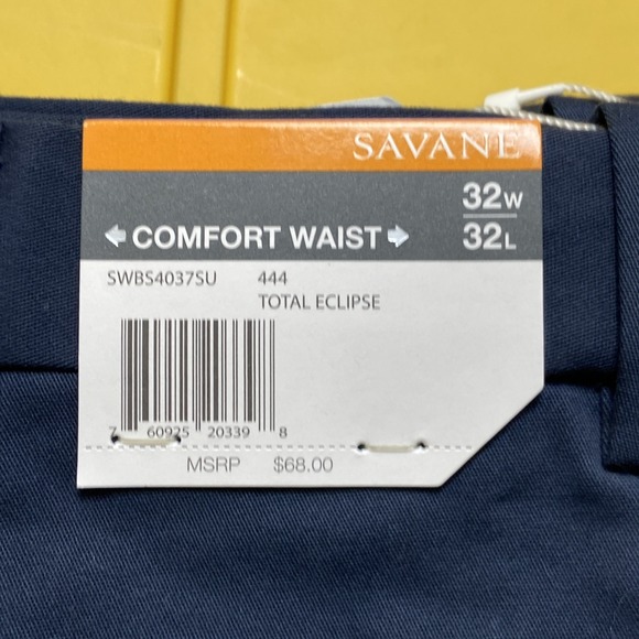 Savane Comfort Waist Straight Fit Chino 32X32 - Picture 4 of 4